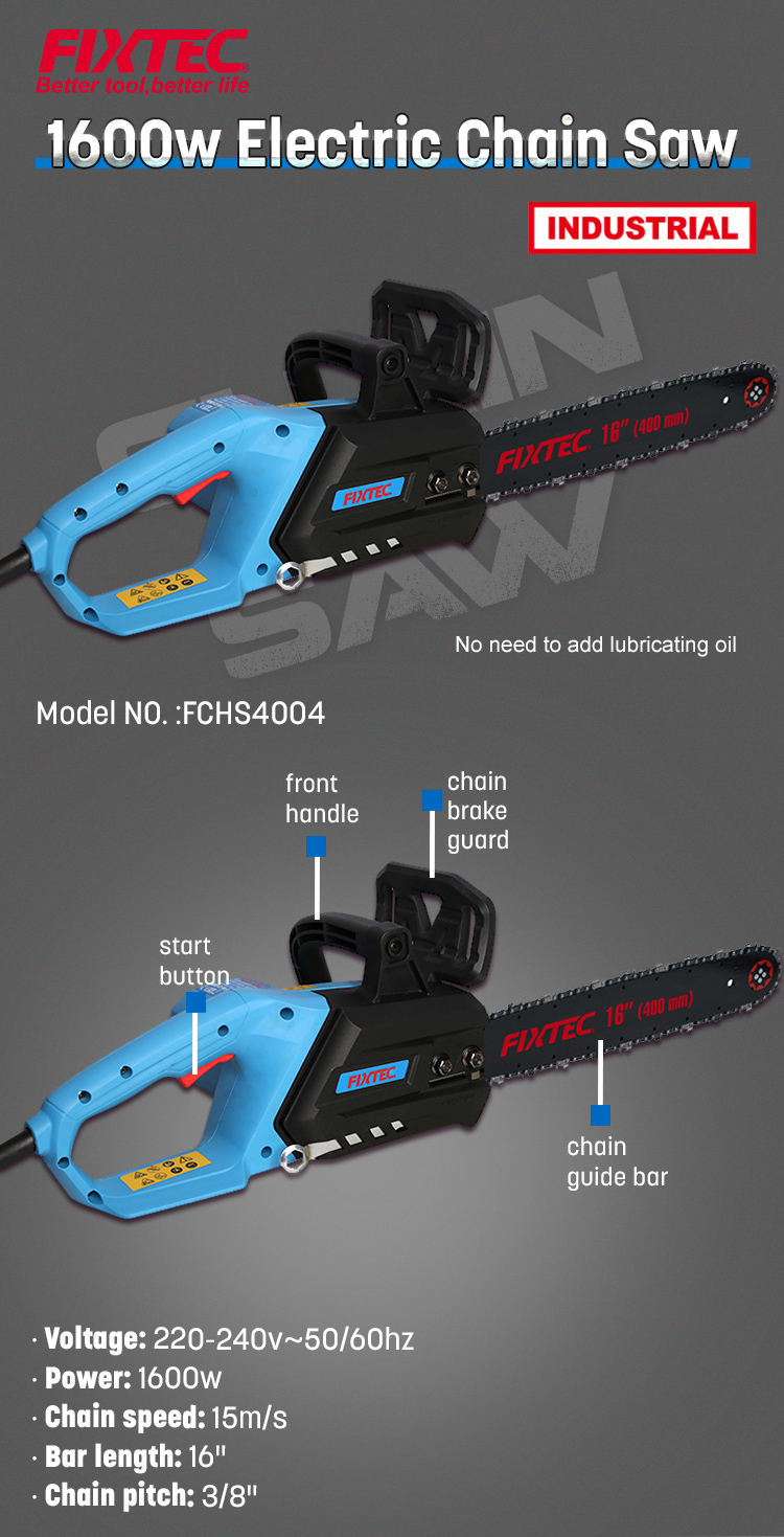 corded electric chainsaw