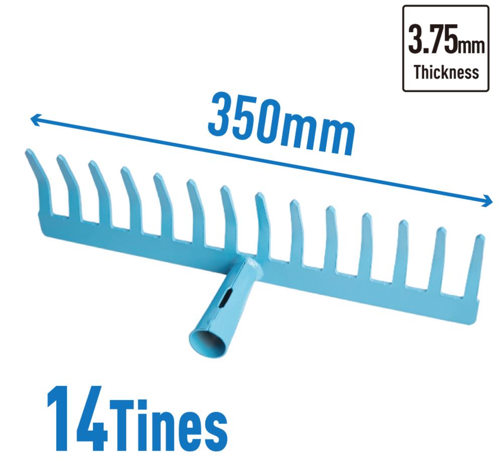 steel garden rake