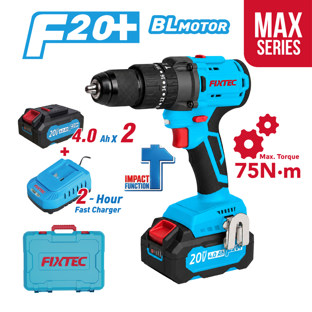 20V Li-ion Cordless Brushless Impact Drill Kit