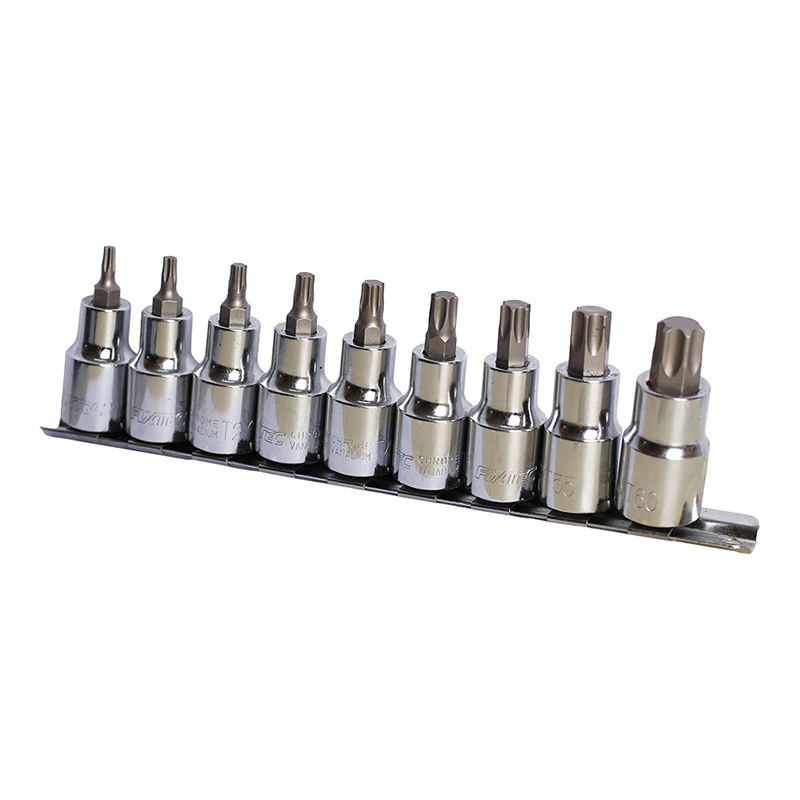 9PCS 1/2" Dr.Torx Bit Socket Set