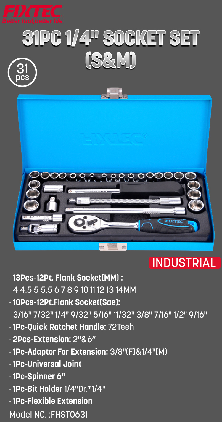 1/4" Socket Set(S&M) 