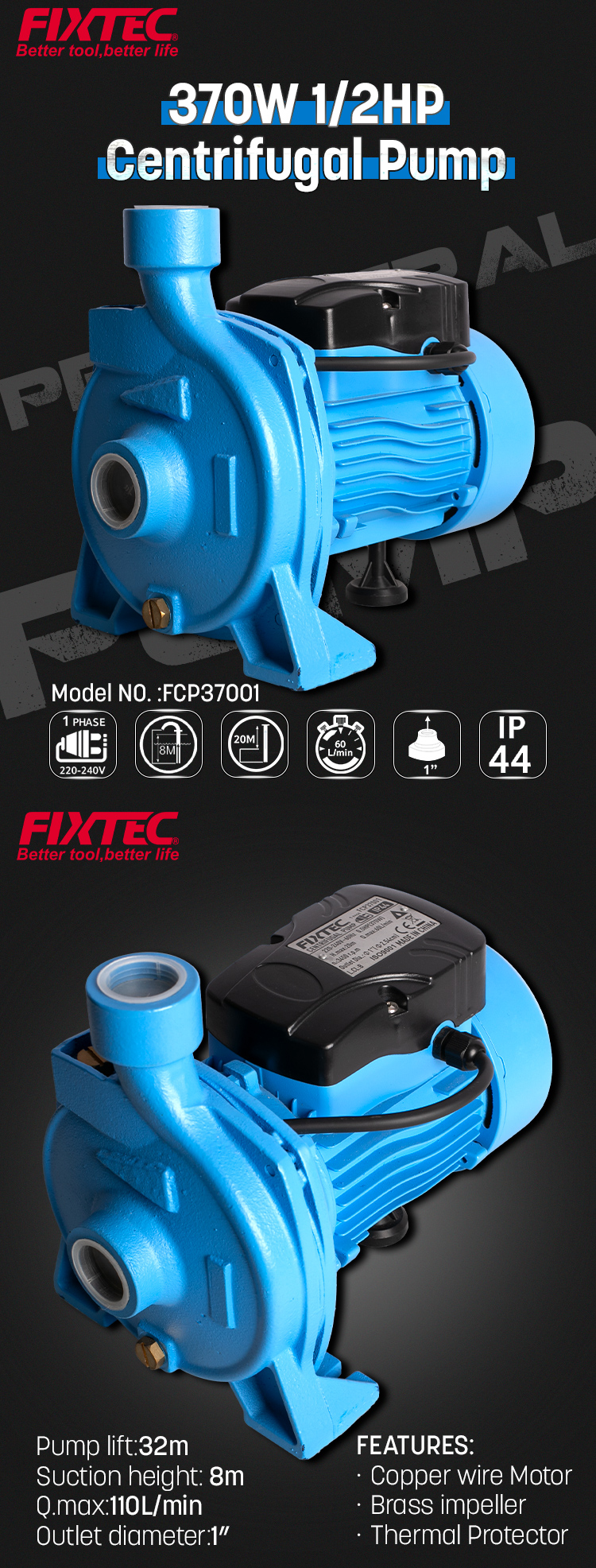 centrifugal water pump