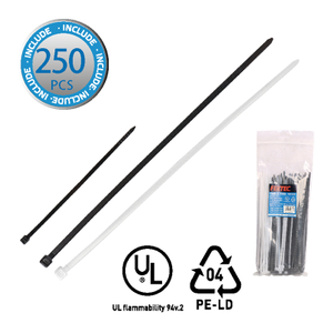  250pcs Cable Ties Set