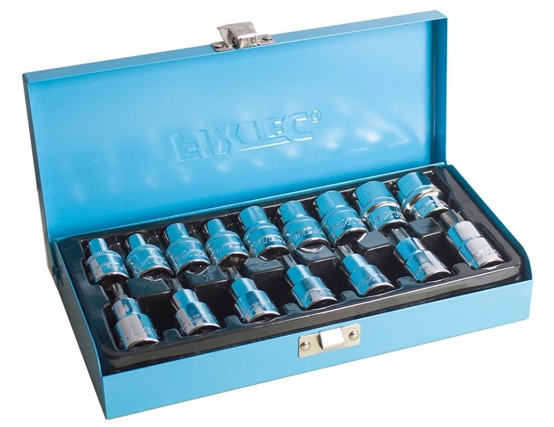 17PCS 1/2"Dr.E Type &Torx Bits Socket Set