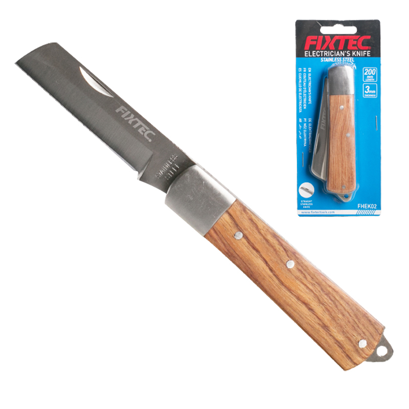 FIXTEC Electrician s Knife With Straight Head FIXTEC Electrician s Knife With Straight Head