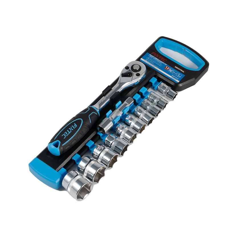 12PCS Ratchet Handle with Sockets Set