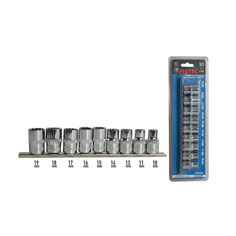 9pcs 1/2" DR.Socket Set