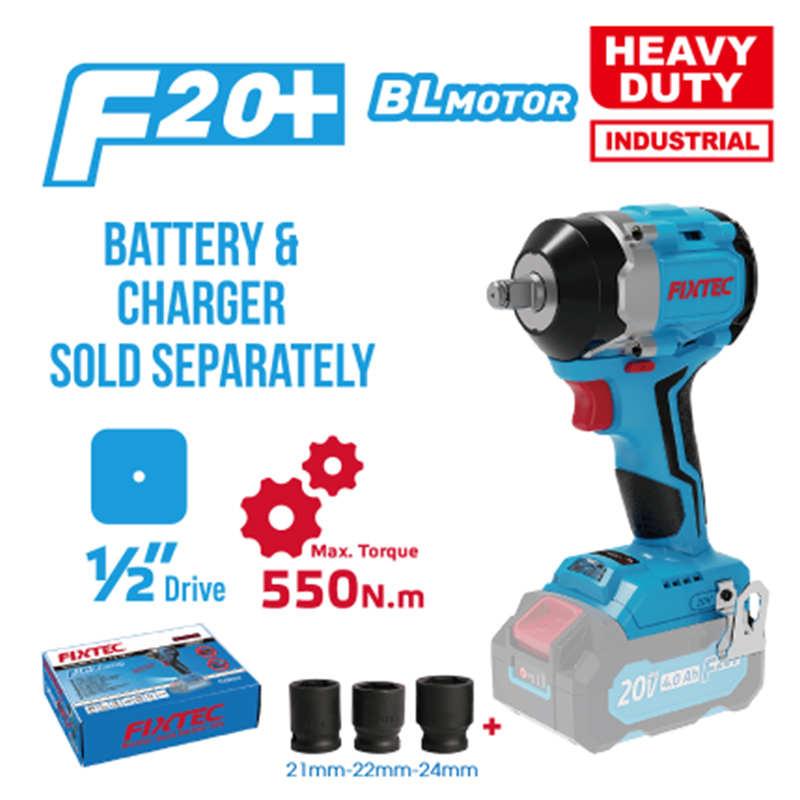 550Nm Cordless Brushless Impact Wrench