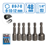 6Pcs Magnetic Nut Socket Set 