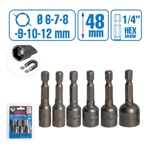 6Pcs Magnetic Nut Socket Set 