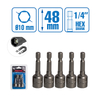 5Pcs Magnetic Nut Socket Set 