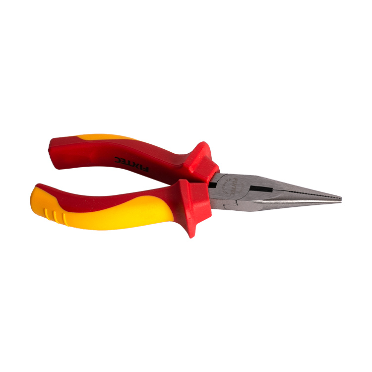 Voche 6-Inch Long Needle Nose Pliers – 150mm, Wire Cutters, Red Handles, 3-Year Warranty