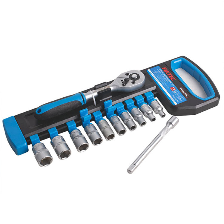 12PCS Ratchet Handle with Sockets Set