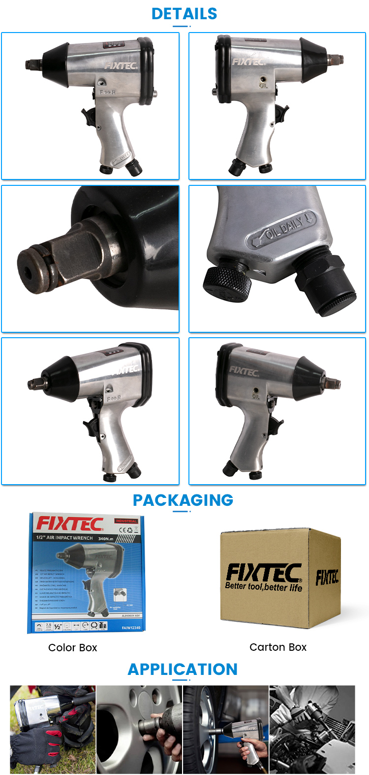 pneumatic air impact wrench