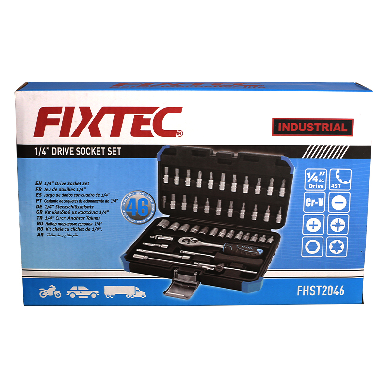 FIXTEC 46PCS Mechanic Tool Set