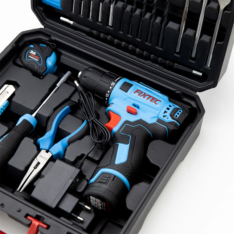 FIXTEC 12V Cordless Drill Kit