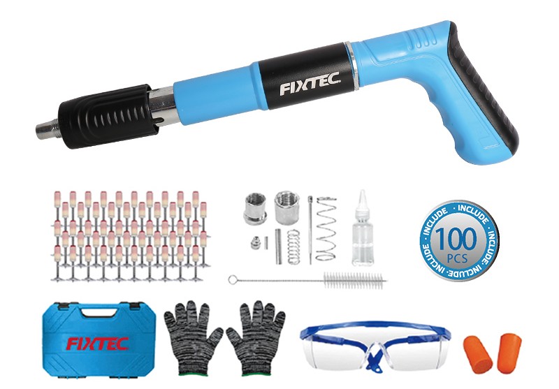 Concrete Nail Gun with 100pcs nails kit