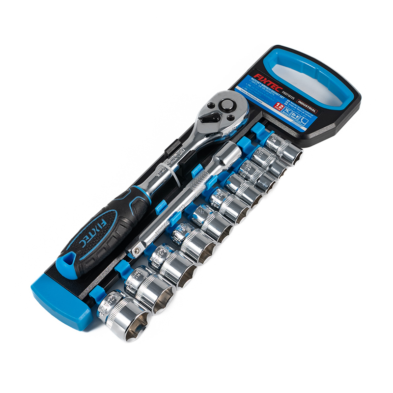 12Pcs 1/4" Ratchet Wrench with SAE Socket Set