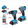 20V Li-ion Cordless Brushless Impact Drill +Brushless Impact Driver Kit 