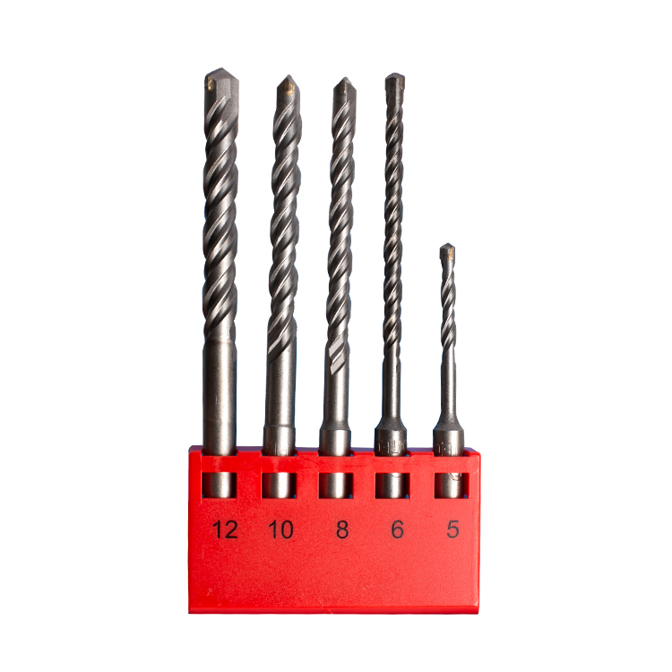 5pcs SDS+ Hammer Drill Bits Set 5mm/6mm/8mm/10mm/12mm