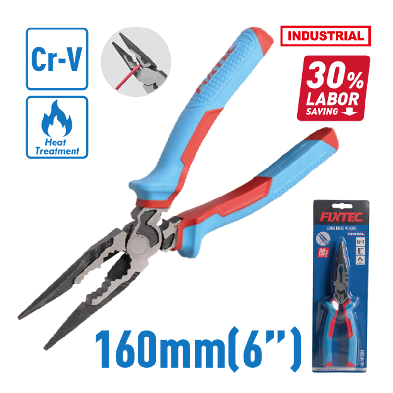 6inch high leverage long nose pliers