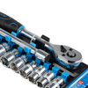 12Pcs 1/4" Ratchet Wrench with SAE Socket Set