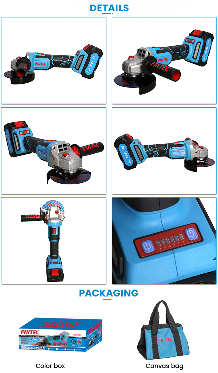 115mm cordless angle grinder