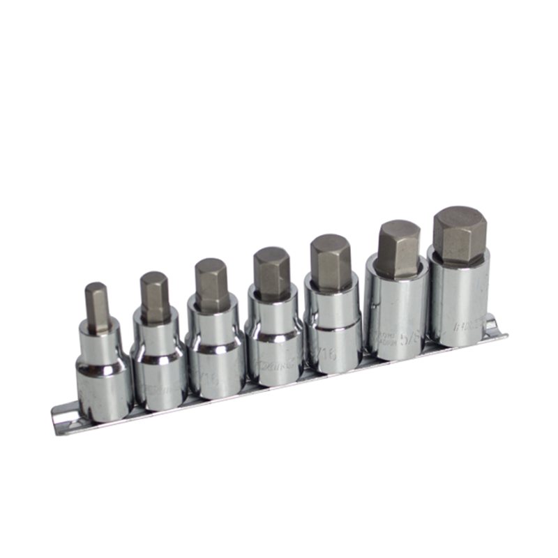 7Pcs 1/2" Dr. Hex Bit Socket Set