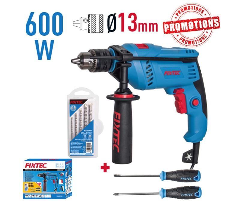 600W Impact Drill Set