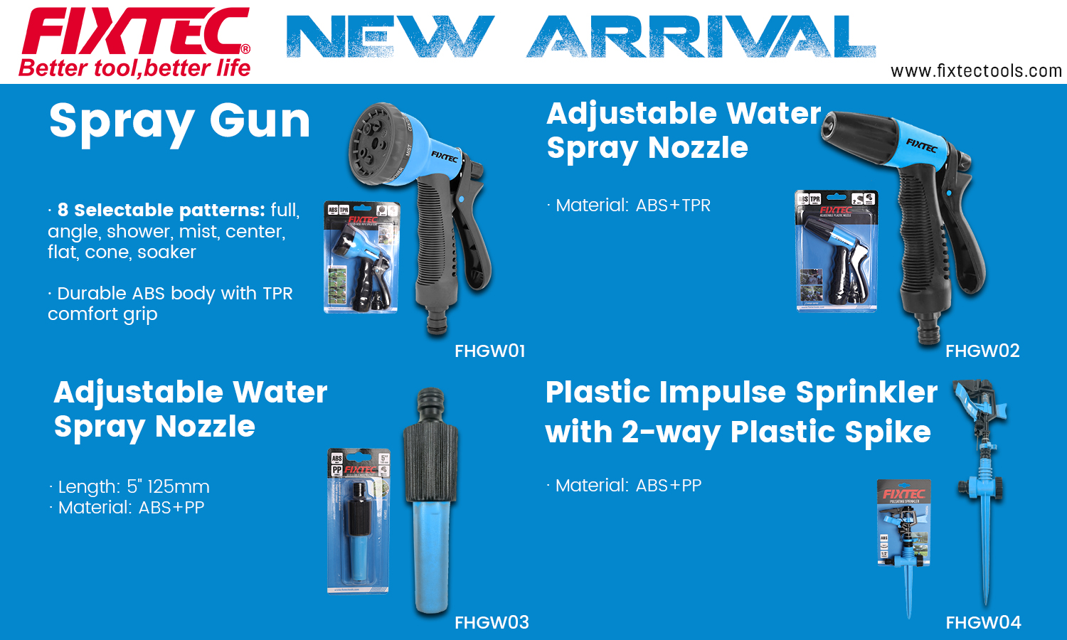 Adjustable water spray nozzle