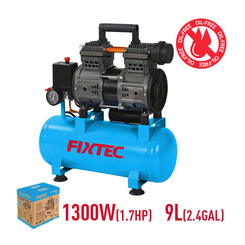 9 gallon oil free air compressor