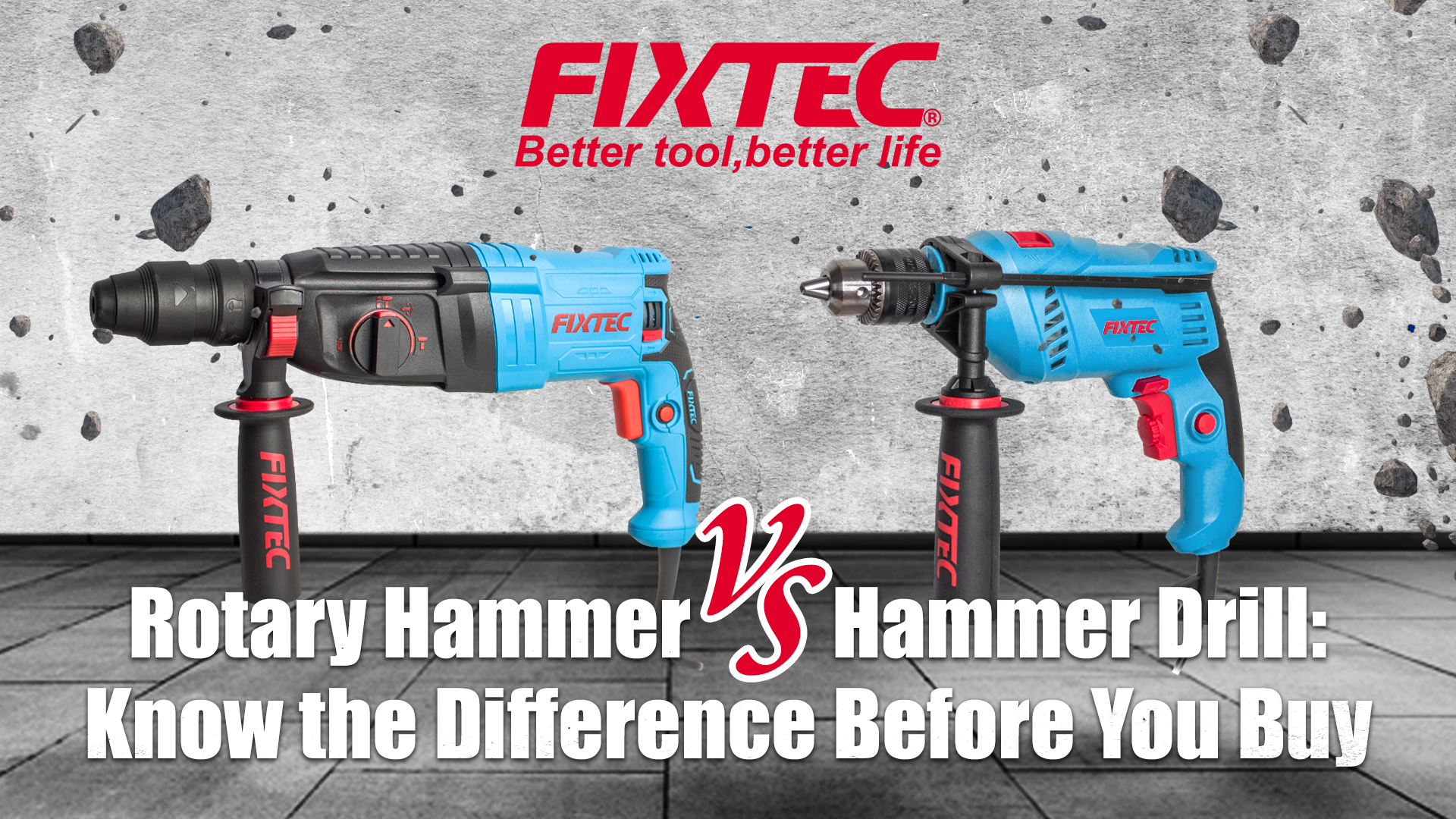 Rotary Hammer vs. Hammer Drill: Know the Difference Before You Buy