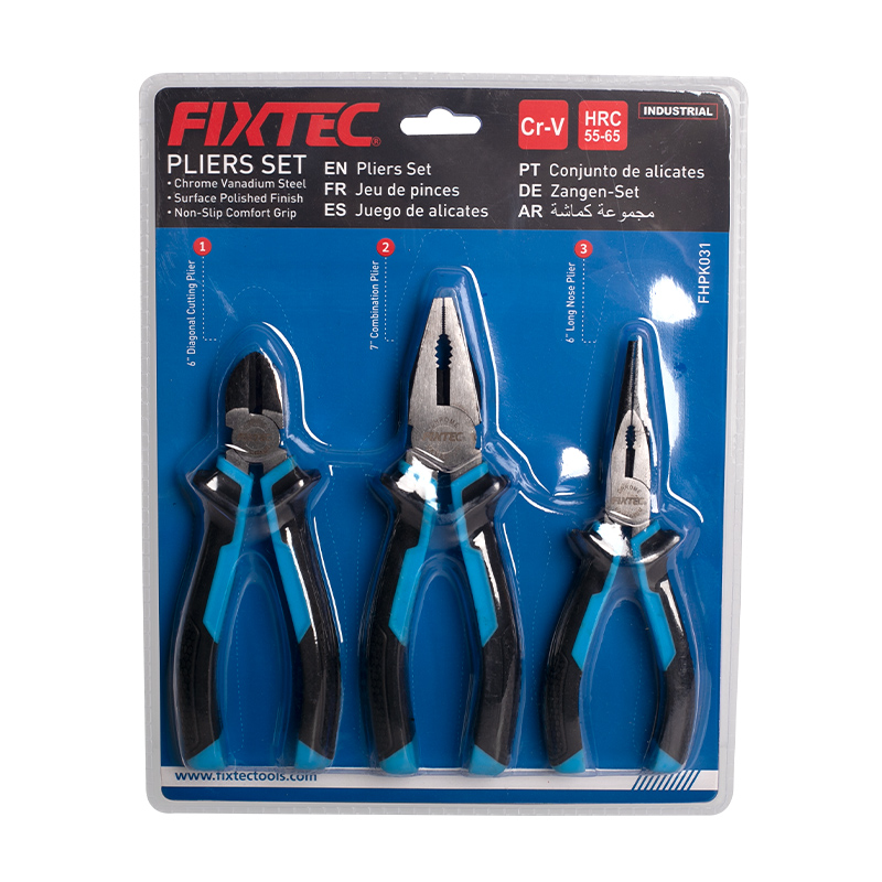 3pcs Pliers Set Black Coating Polishing