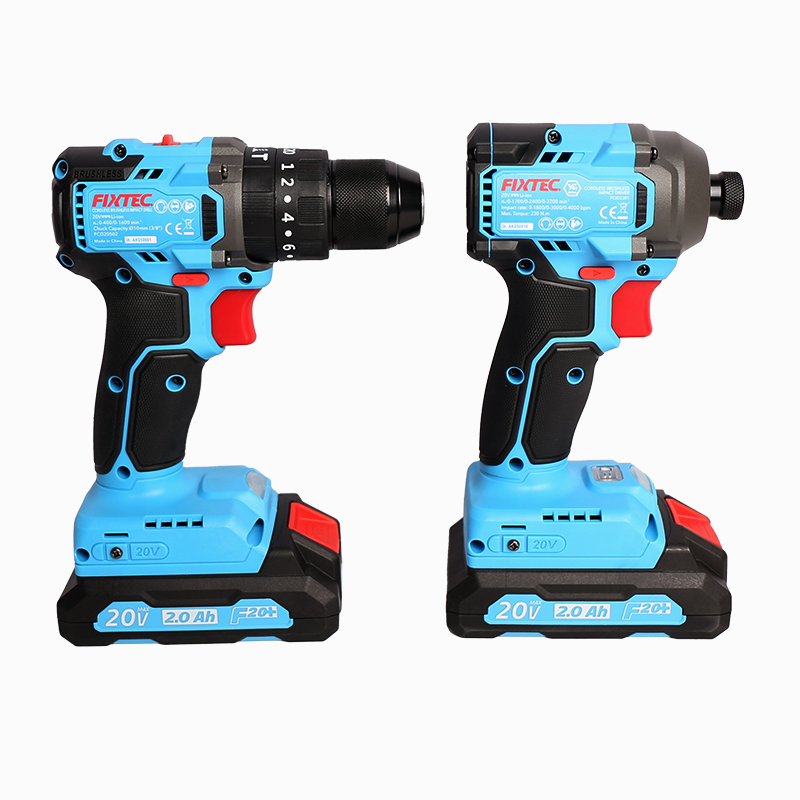 20V Li-ion Cordless Brushless Impact Drill +Brushless Impact Driver Kit 