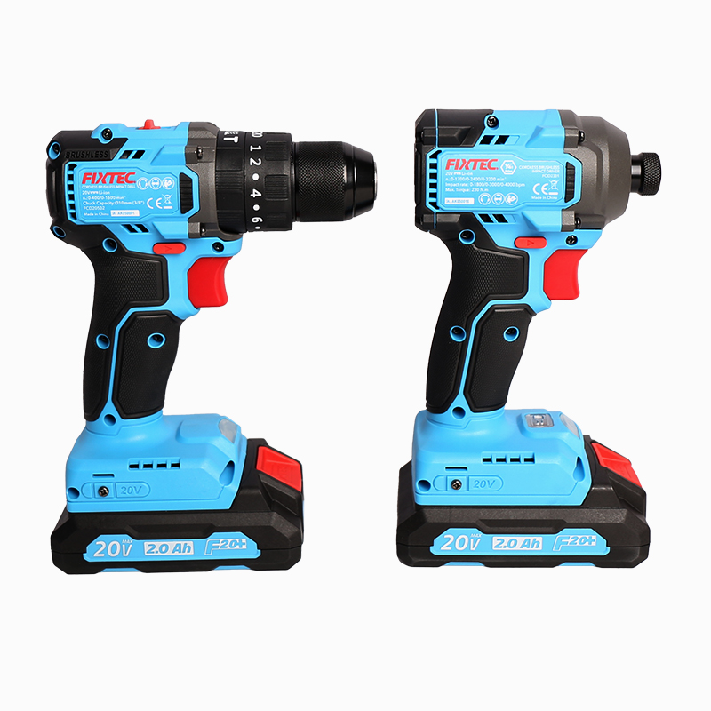 20V Li-ion Cordless Brushless Impact Drill +Brushless Impact Driver Kit 