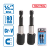 2pc 1/4" Screwdriver Bit Holder With Release