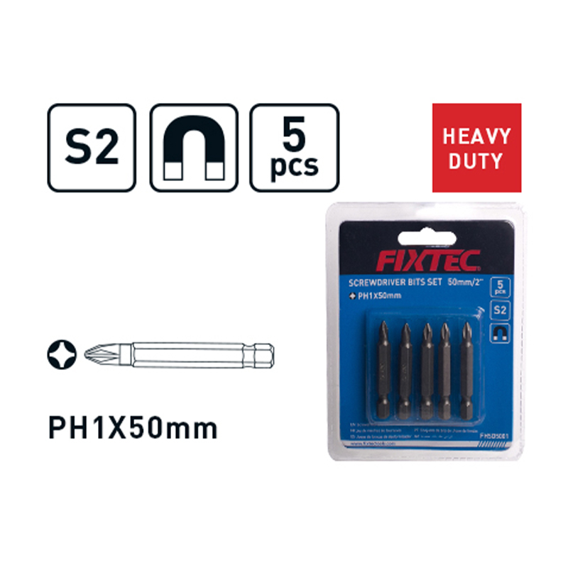 50mm 5PCS PH1 Bit Set 