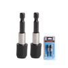 2pc 1/4" Screwdriver Bit Holder With Release