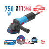 750W Angle Grinder Kit