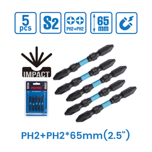 5pcs Magnetic Impact Screwdriver Bits Set
