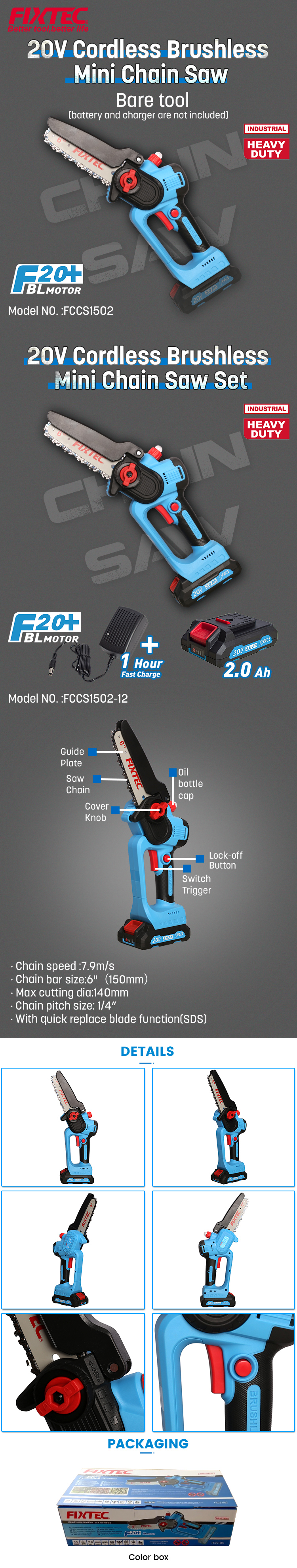 battery mini chainsaw