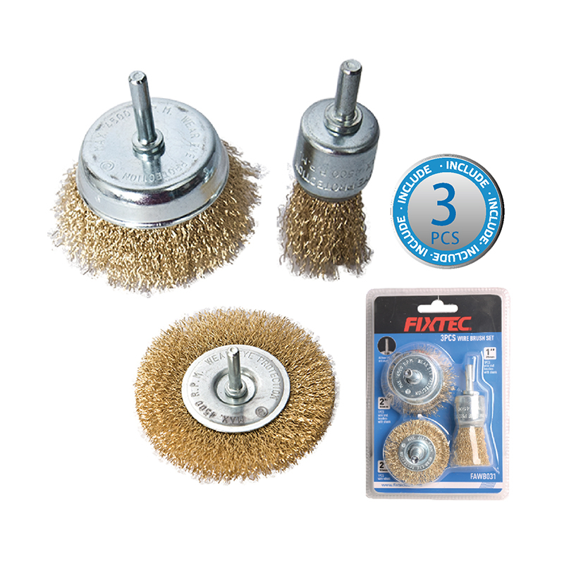 3pcs Wire Brush Set 