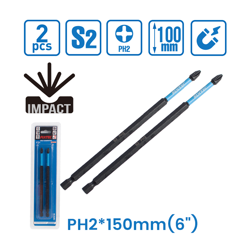 2pcs Impact Screwdriver Bits Set 