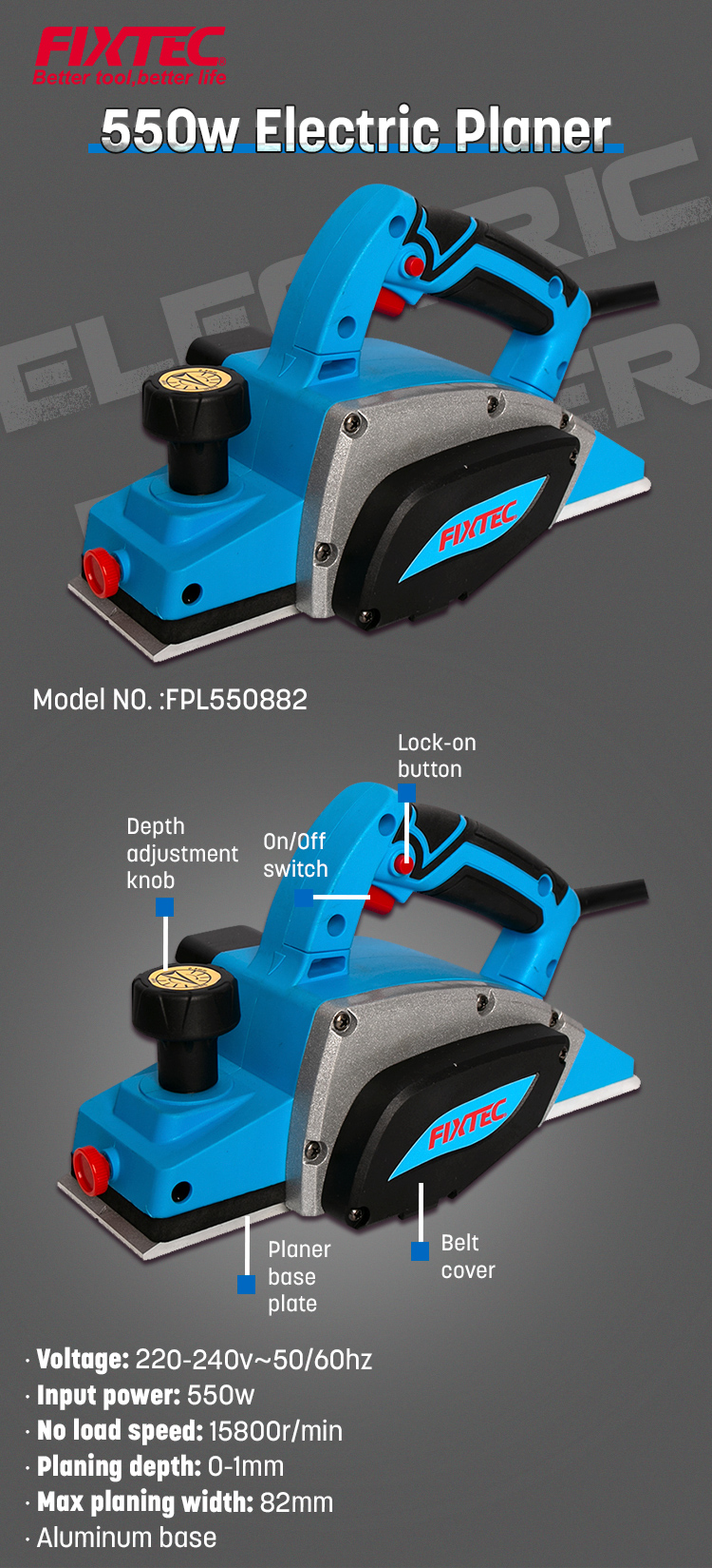 handheld wood planer