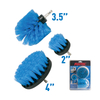 3 Pcs Medium Bristle Brush Set