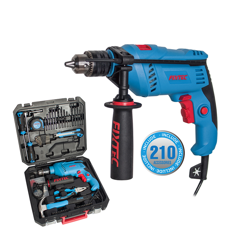 Impact Drill Kit With 210pcs Accessories 