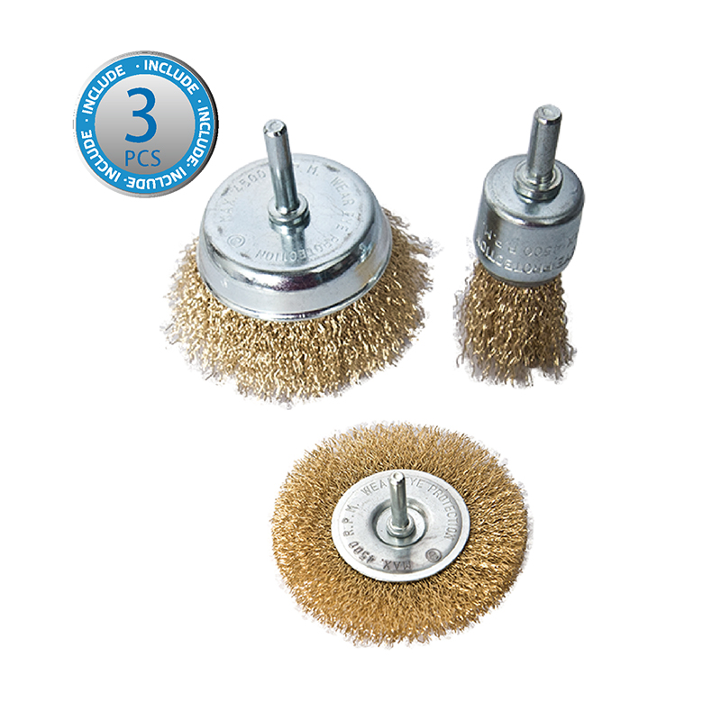 3pcs Wire Brush Set 