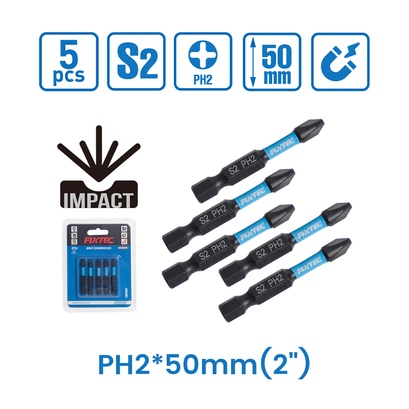 5pcs Impact Screwdriver Bits Set