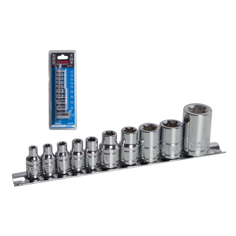 10Pcs CR-V E-torx Socket Set