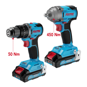20V Li-ion Cordless Brushless Impact Drill+Brushless Impact Wrench Kit 